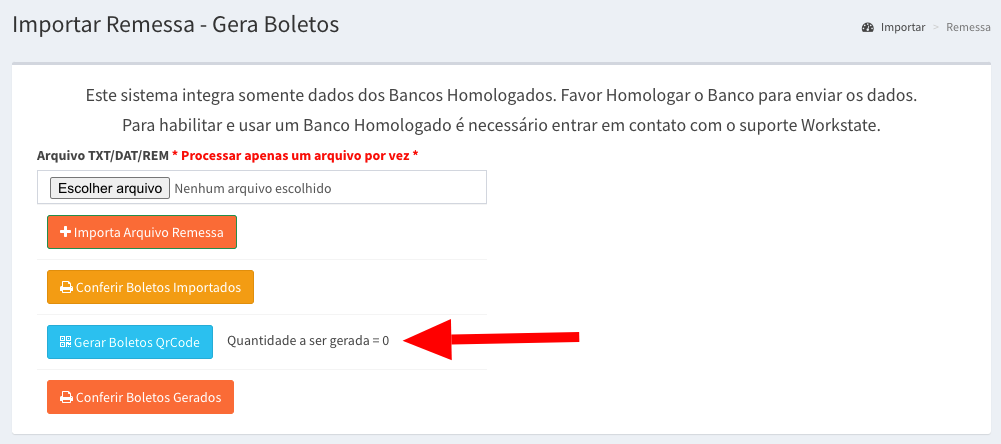 Importar arquivo