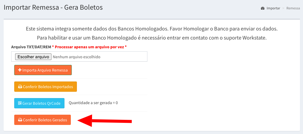 Importar arquivo